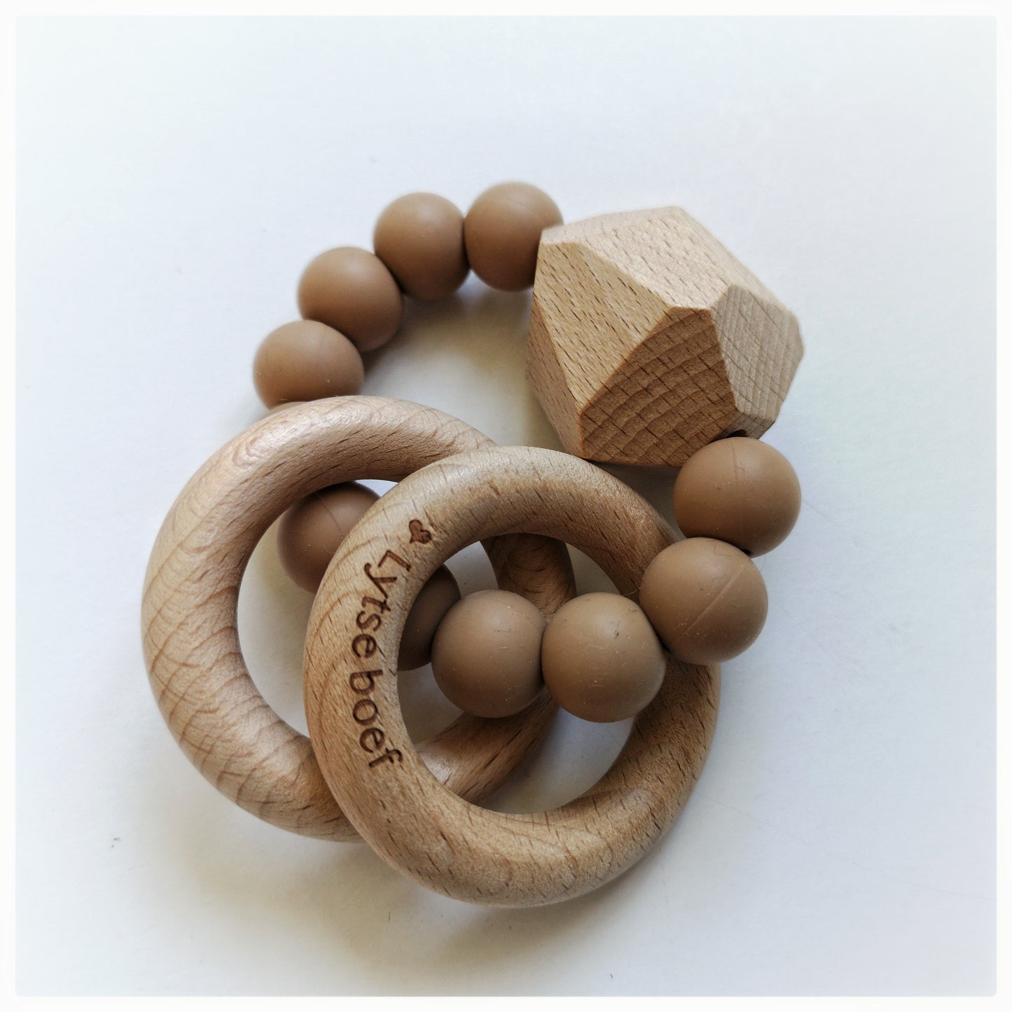 Dubbele Bijtring Mono - keuze uit verschillende kleuren