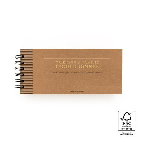 Tegoedbonnen Boekje - Familie & Vrienden