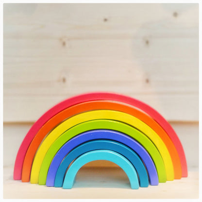 Regenboog stapelblokken (FSC HOUT)
