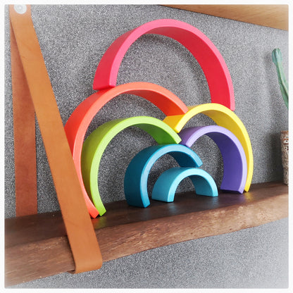 Regenboog stapelblokken (FSC HOUT)