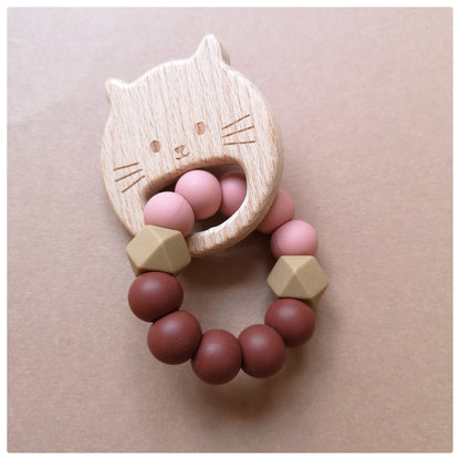 Bijtring Kat - keuze uit 5 kleuren