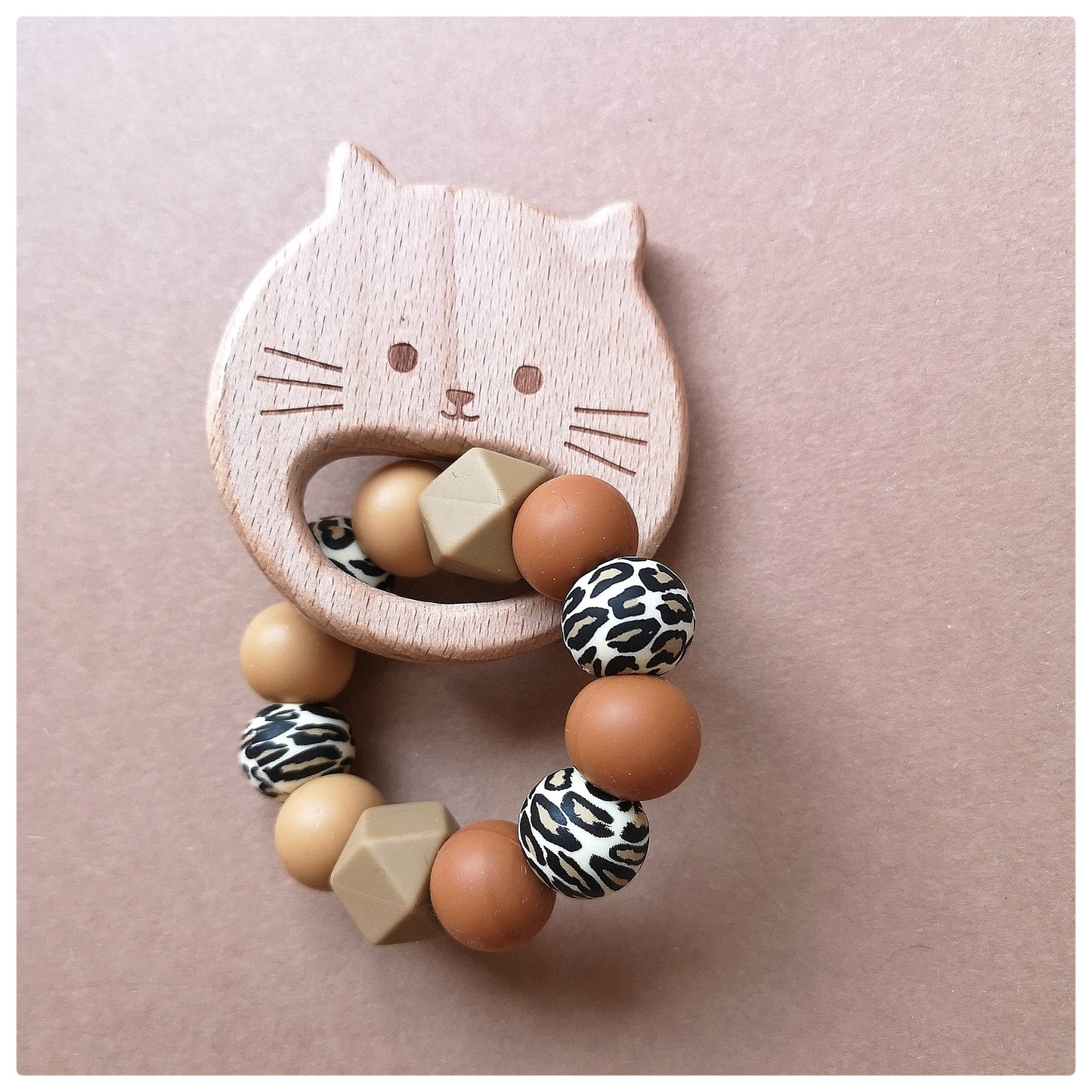 Bijtring Kat - keuze uit 5 kleuren