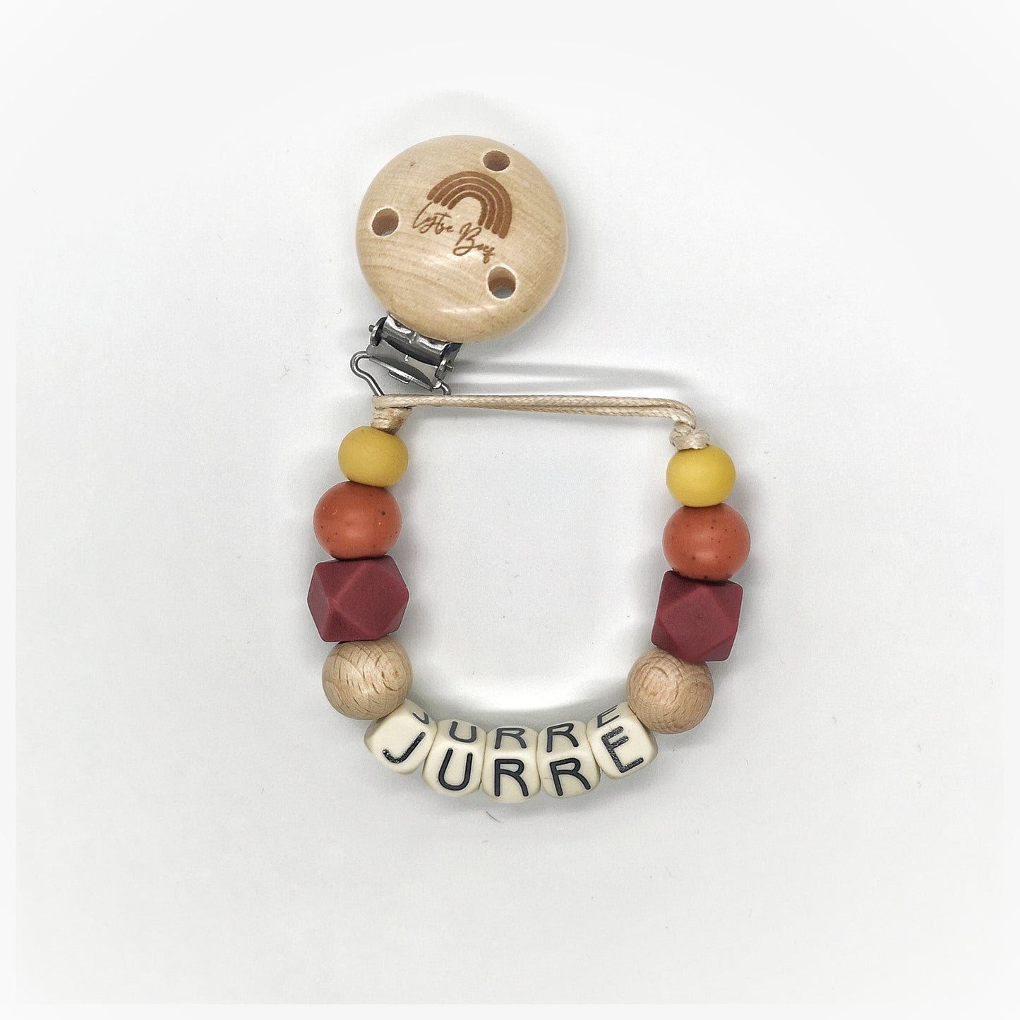 Speenkoord met naam - Roest