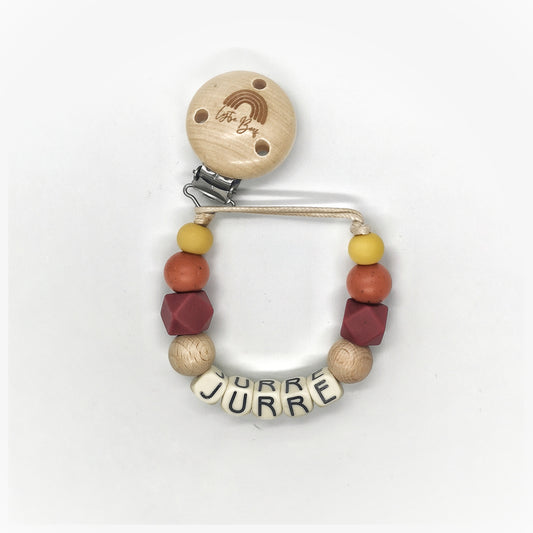 Speenkoord met naam - Roest