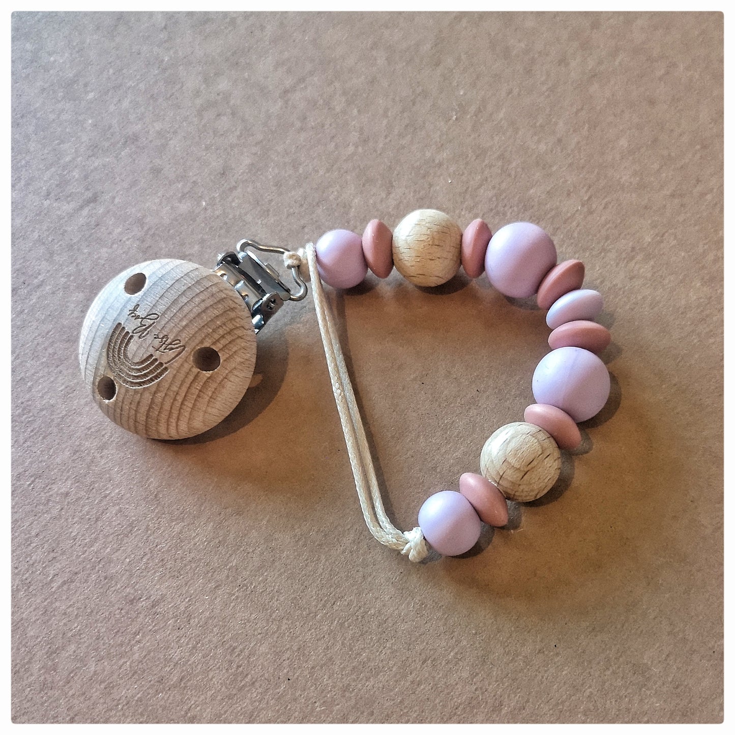 Speenkoord Boho Lila Oudroze