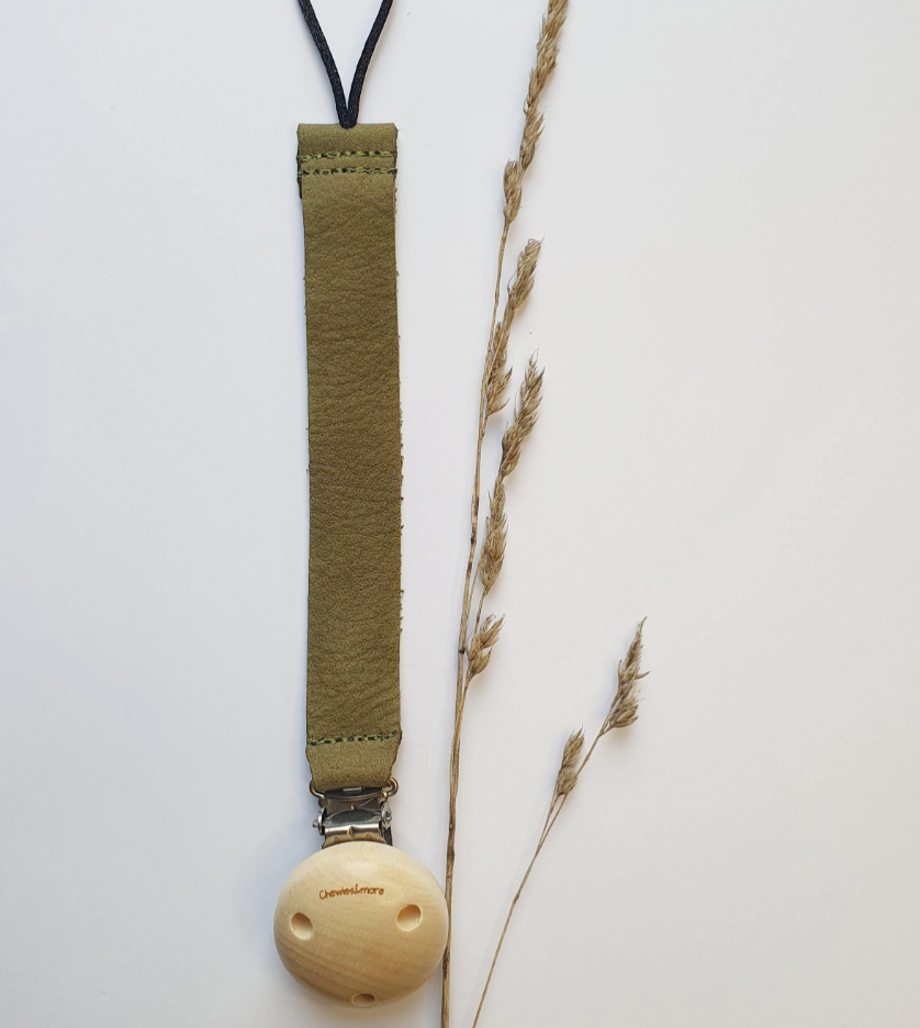 Leren speenkoord - keuze uit 4 kleuren - Chewies and more