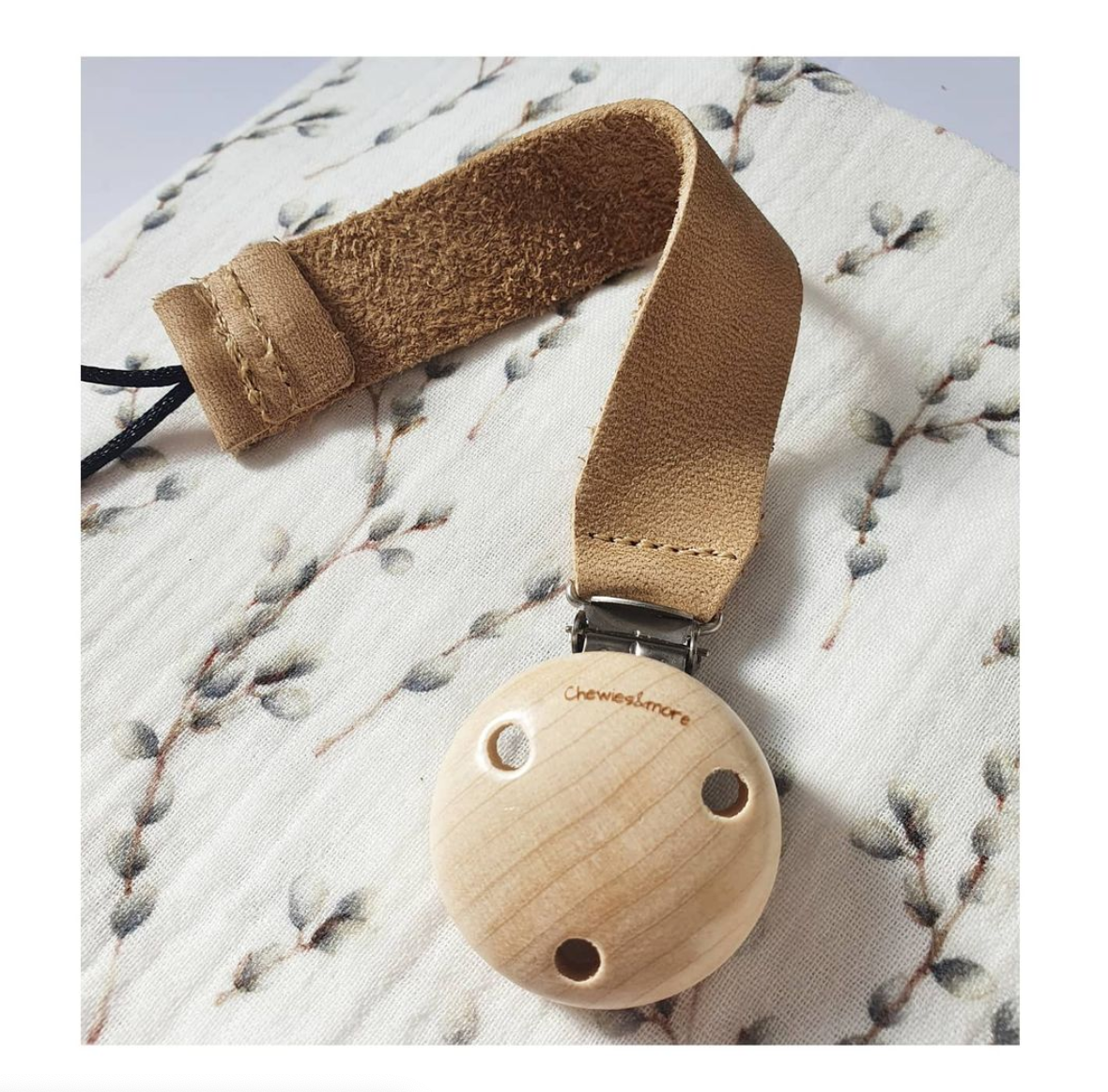 Leren speenkoord - keuze uit 4 kleuren - Chewies and more