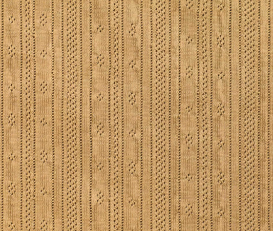 Hoeslaken verschoonmand/kinderwagen - Pointelle Camel