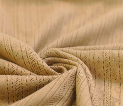 Hoeslaken verschoonmand/kinderwagen - Pointelle Camel