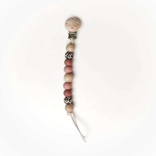 Speenkoord panter - Oudroze