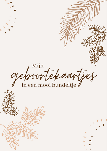 Bewaarbundel geboortekaartjes A5 - Botanical