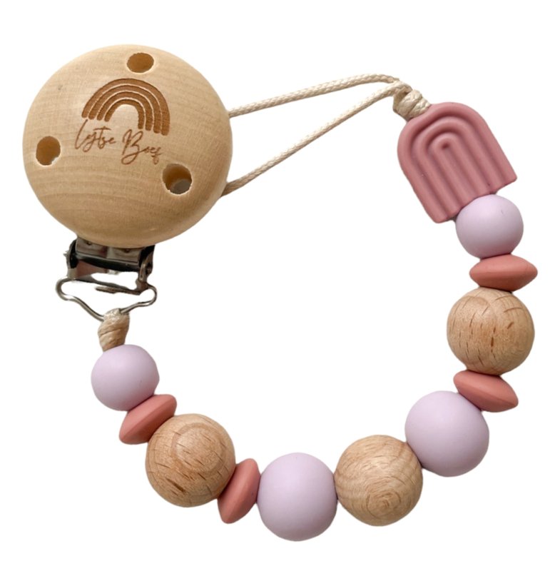 Speenkoord Boho Regenboog - Lila