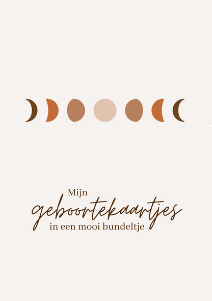 Bewaarbundel geboortekaartjes A5 - Maan