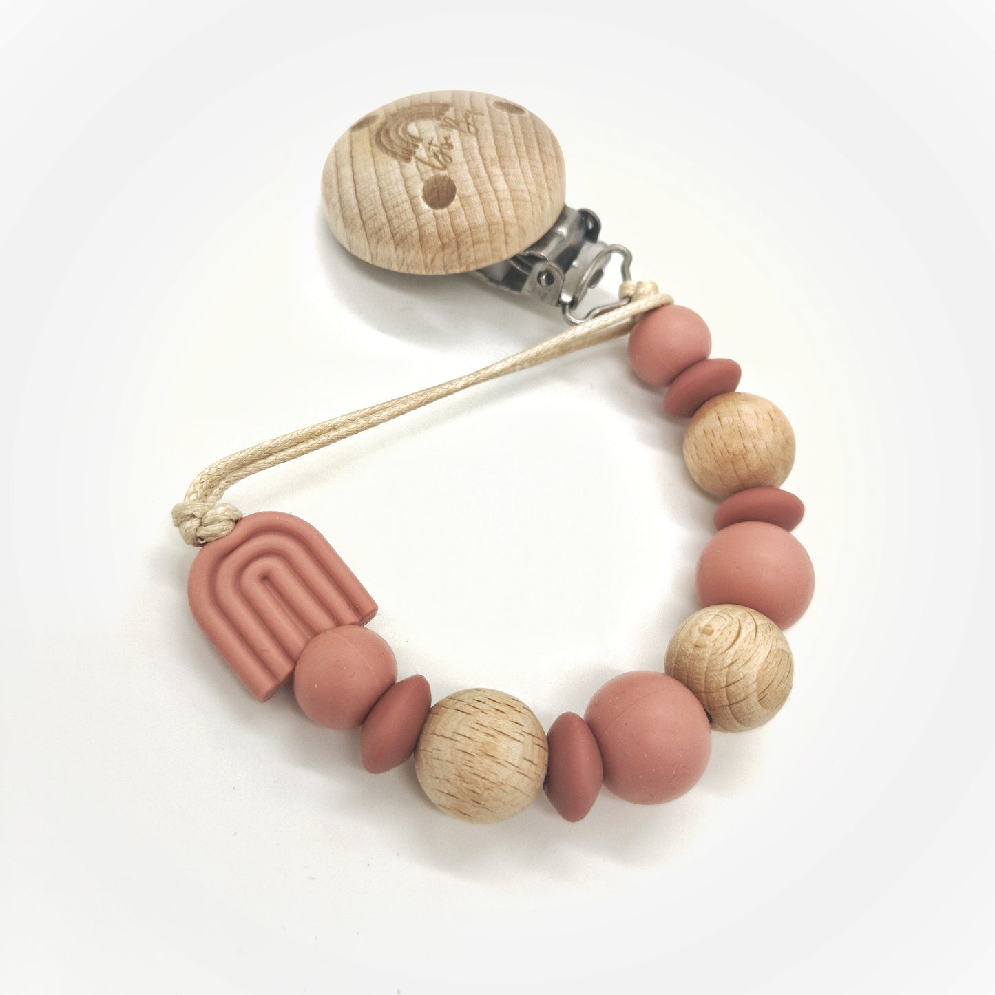 Speenkoord Boho Regenboog - Roze